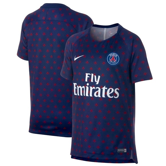 Nike Dri-Fit Authentic Soccer Fly Emirates Jersey. Fleur De Lis Pattern. Size S - Picture 1 of 7
